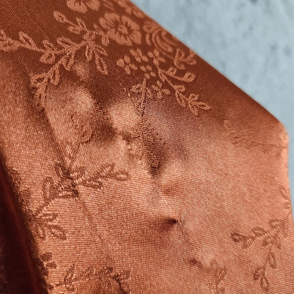 Rony Kobo Womens Orange Rust Carissa Mini Cocktail Club Dress Sz Xs Party FLAWS - Picture 13 of 15